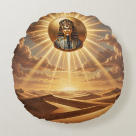 Ra – Ägyptischer Sonnengott´5 Rundes Kissen