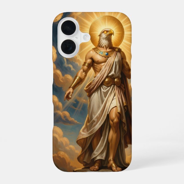 Ra – Egyptian Sun God iPhone 16 Hülle (Rückseite)