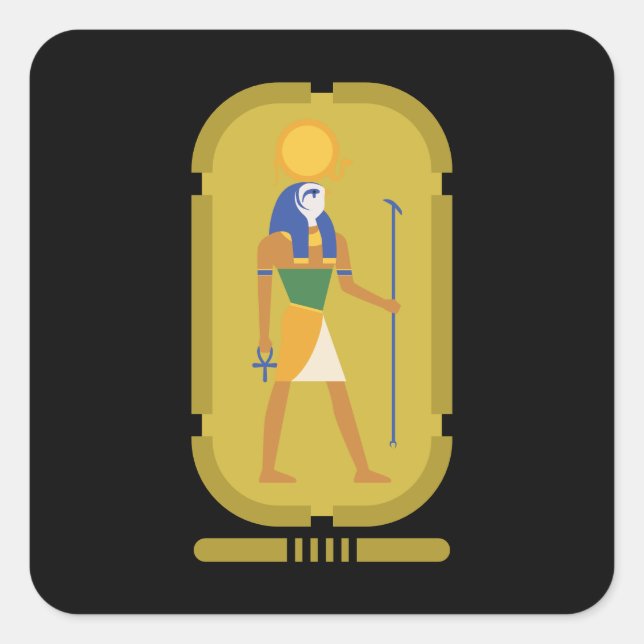 Ra God of the Sun Square Sticker (Vorderseite)