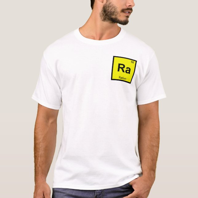 Ra - Periodisches Symbol für Radium Chemistry T-Shirt (Vorderseite)