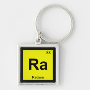 Ra - Radium Chemie Periodensystem Symbol Schlüsselanhänger