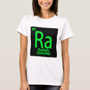 Ra Radium leuchtet im Dunkeln. Radium wird wie T-Shirt