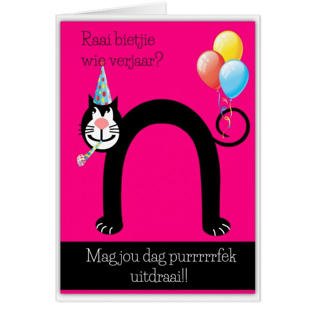 Raai bietjie wie verjaar? (Vorne)