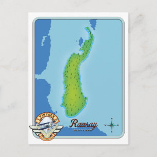 Raasay scotland Karte