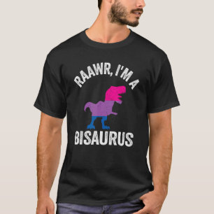 Raawr ich bin ein Bisaurus Dinosaurier Rex Bisexua T-Shirt