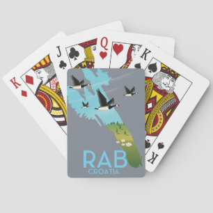 Rab Coratia Vintage Stilkarte Spielkarten