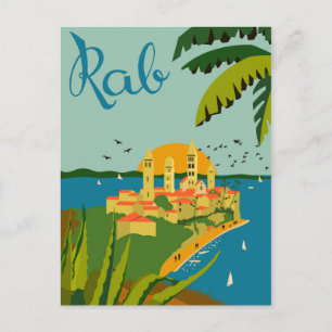 Rab-Insel, Kroatien Postkarte