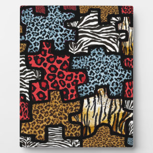 RAB Rockabilly Animal Print Puzzle Fotoplatte