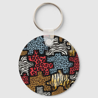 RAB Rockabilly Animal Print Puzzle Schlüsselanhänger