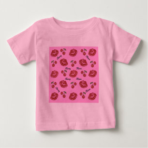 RAB Rockabilly Cherry Kisses auf Pink Baby T-shirt