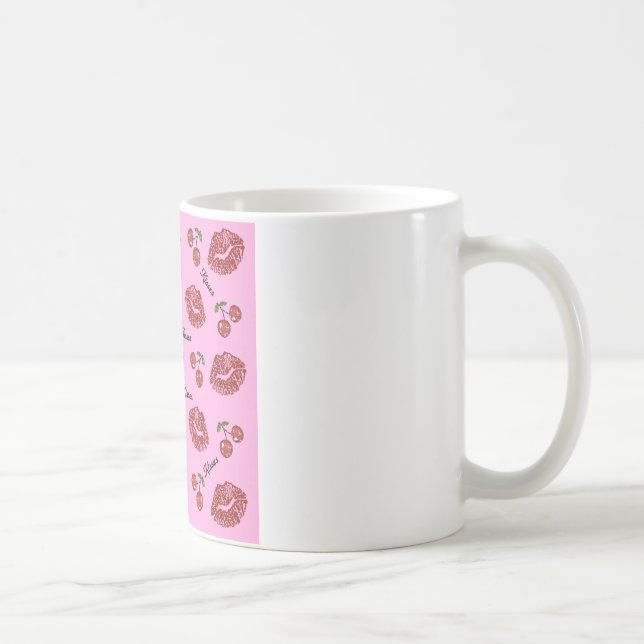 RAB Rockabilly Cherry Kisses auf Pink Tasse (Rechts)