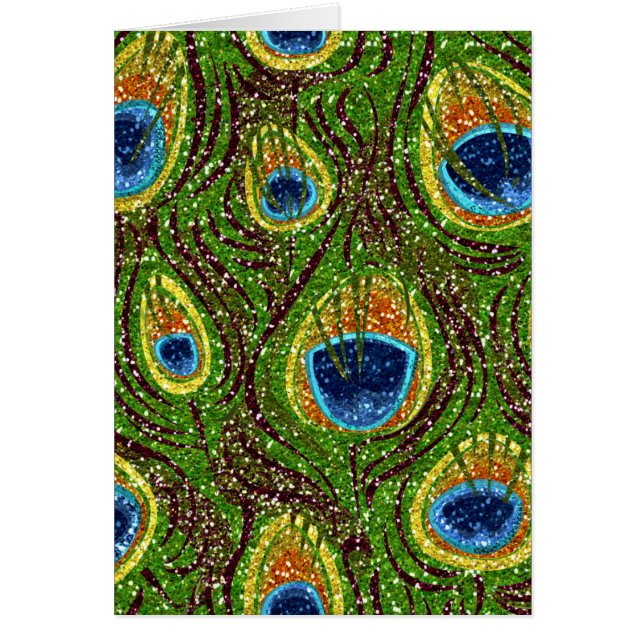 RAB Rockabilly Colorful Peacock Feathers Print (Vorne)
