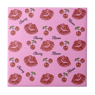 RAB Rockabilly Kirschküsse auf Rosa Fliese