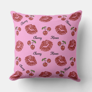 RAB Rockabilly Kirschküsse auf Rosa Kissen