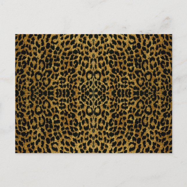 RAB Rockabilly Leopard Druckgeschenke Postkarte (Vorderseite)