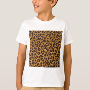 RAB Rockabilly Leopard Print Brown Gold T-Shirt