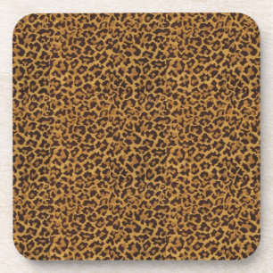 RAB Rockabilly Leopard Print Cork Untersetzer
