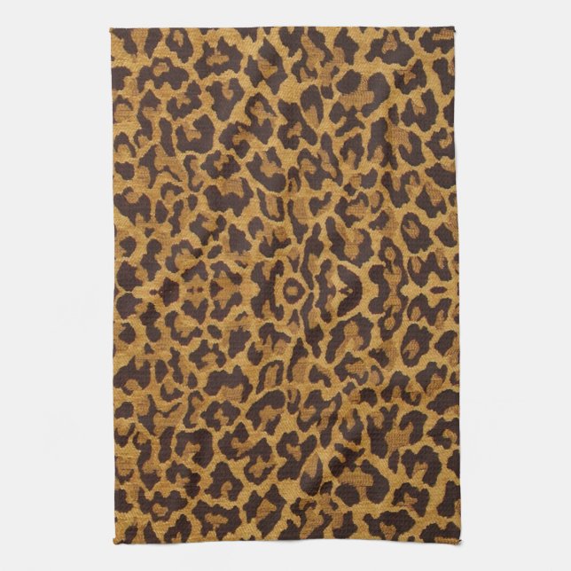 RAB Rockabilly Leopard Print Kitchtuch Geschirrtuch (Vertikal)