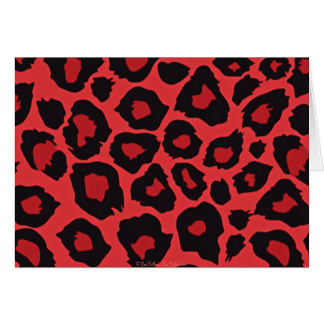 RAB Rockabilly Leopard Print Red Black (Vorderseite (Horizontal))