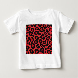 RAB Rockabilly Leopard Print Red Black Baby T-shirt
