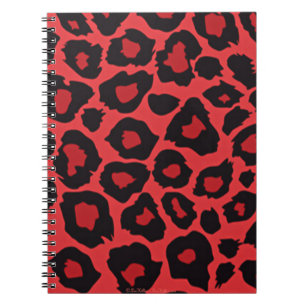 RAB Rockabilly Leopard Print Red Black Notizblock