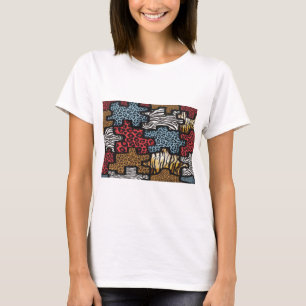 RAB Rockabilly Leopard Zebra Puzzle Druck Geschenk T-Shirt