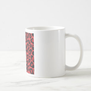 RAB Rockabilly Leopardenprint Rot Schwarz Tasse