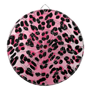 RAB Rockabilly Pink Cheetah Print Dartscheibe