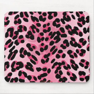 RAB Rockabilly Pink Cheetah Print Mousepad