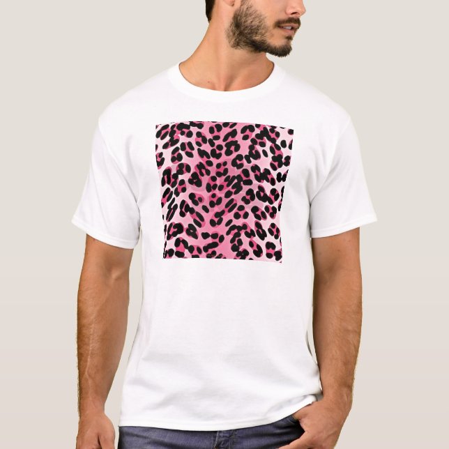 RAB Rockabilly Pink Cheetah Print T-Shirt (Vorderseite)