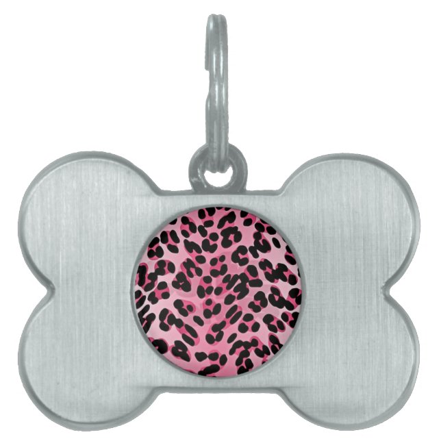 RAB Rockabilly Pink Cheetah Print Tiermarke (Vorderseite)