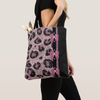 RAB Rockabilly Pink Leopard Print Ribbon Bows