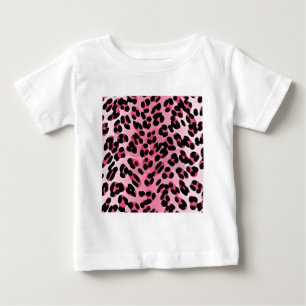 RAB Rockabilly Rosa Gepardtdruck Baby T-shirt