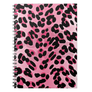 RAB Rockabilly Rosa Gepardtdruck Notizblock