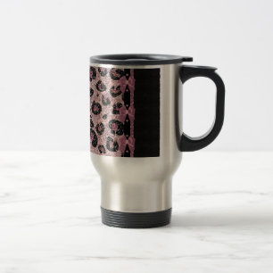 RAB Rockabilly Rosa Leopardenprint-Bandbögen Reisebecher