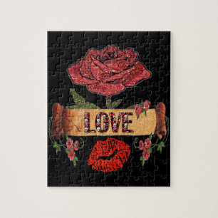RAB Rockabilly-Rose, Liebe & Lipstick Puzzle