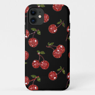 RAB Rockabilly Sehr Kirschen Kirschen Auf Schwarz Case-Mate iPhone Hülle