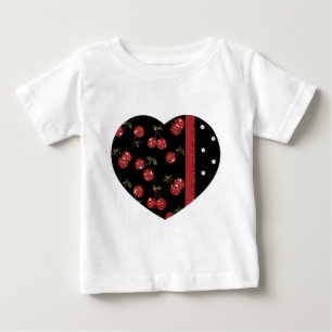 RAB Rockabilly Sehr Kirschen Schwarz Baby T-shirt