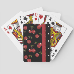 RAB Rockabilly Sehr Kirschen Schwarz Spielkarten