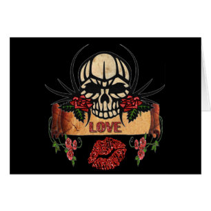 RAB Rockabilly Skull Rose Liebe Lipstick