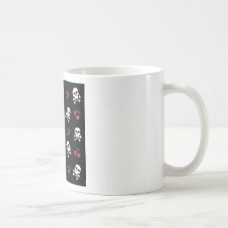 RAB Rockabilly Skulls and Cherries on Black Tasse