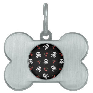 RAB Rockabilly Skulls and Cherries on Black Tiermarke