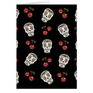 RAB Rockabilly Sugar Skulls Kirschen Kirschen auf 