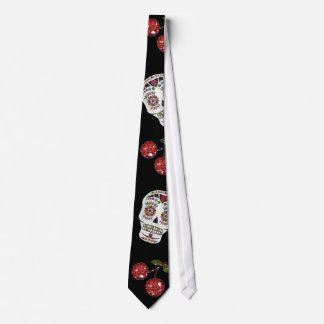 RAB Rockabilly Sugar Skulls Kirschen Kirschen auf  Krawatte