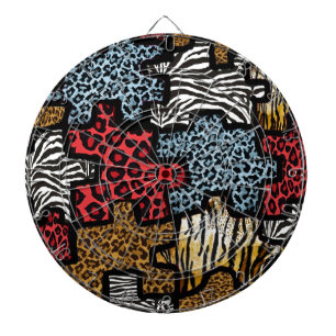 RAB Rockabilly Tierdruck-Puzzle Dartscheibe
