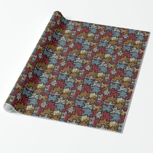 RAB Rockabilly Tierdruck-Puzzle Geschenkpapier