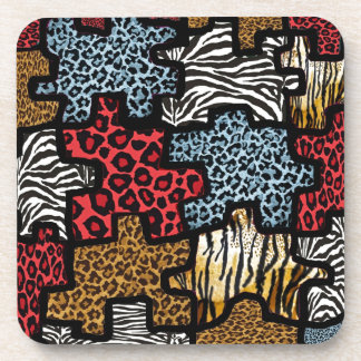 RAB Rockabilly Tierdruck-Puzzle Untersetzer