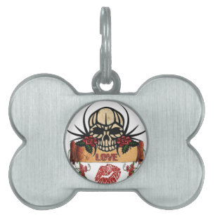 RAB Rockabilly Totenkopf Rosen Lippenstift Liebe Tiermarke