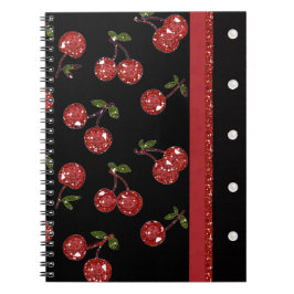 RAB Rockabilly Very Cherry Cherries Black Notizblock