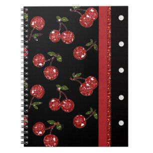 RAB Rockabilly Very Cherry Cherries Black Notizblock